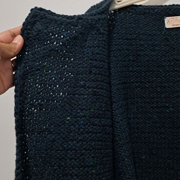 Vintage Knitting Needles For Margaret Hill Crochet Knit Sweater XL Green/Blue - Picture 8 of 17